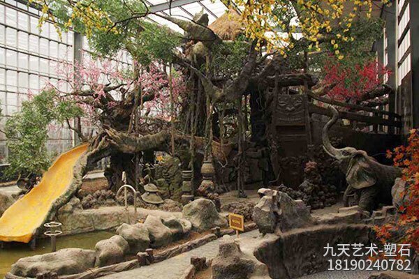 室內(nèi)生態(tài)水泥假山景觀 室內(nèi)生態(tài)水泥假山景觀