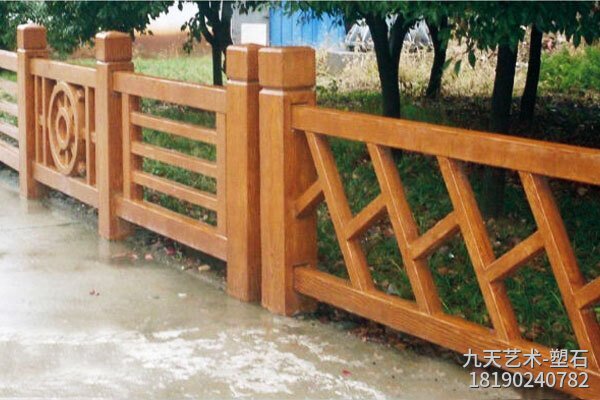 步道水泥仿木欄桿 步道水泥仿木欄桿