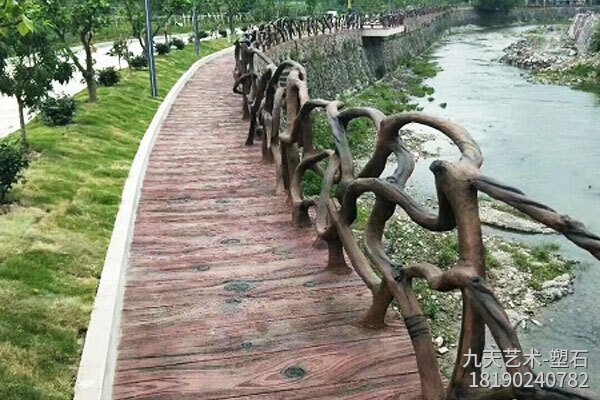 水泥樹藤仿木圍欄 水泥樹藤仿木圍欄