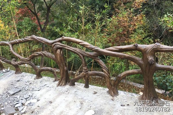 棧道水泥仿木欄桿 棧道水泥仿木欄桿