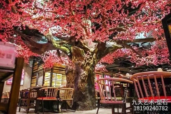 室內(nèi)水泥塑假樹花樹 室內(nèi)水泥塑假樹花樹