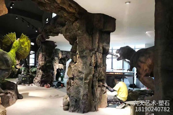 室內(nèi)仿真假山主題造景 室內(nèi)仿真假山主題造景