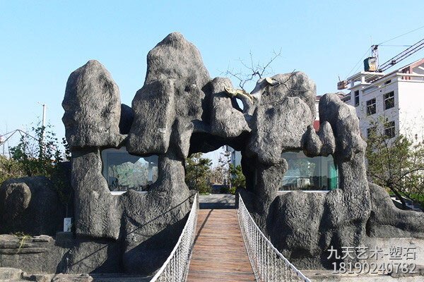 人造假山房子 人造假山房子